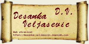Desanka Veljašević vizit kartica